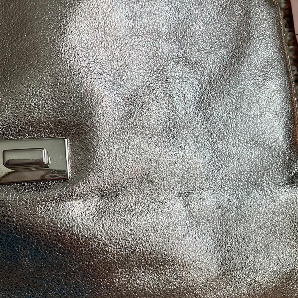 Michael Kors clutch purse metallic large clutch shoulder purse for party or prom - Picture 14 of 17